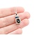 Pendant .20ctw Round Diamonds 1.2ctw Blue Sapphire .75x.33" 14kw 18" 124111256