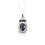 Pendant .20ctw Round Diamonds 1.2ctw Blue Sapphire .75x.33" 14kw 18" 124111256