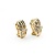 Earrings Channel Set 1.00ctw Baguette Diamonds Omega Back 18.5x9.5mm 10ky 224114018