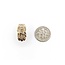 Earrings Channel Set 1.00ctw Baguette Diamonds Omega Back 18.5x9.5mm 10ky 224114018