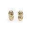 Earrings Channel Set 1.00ctw Baguette Diamonds Omega Back 18.5x9.5mm 10ky 224114018