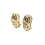 Earrings Channel Set 1.00ctw Baguette Diamonds Omega Back 18.5x9.5mm 10ky 224114018