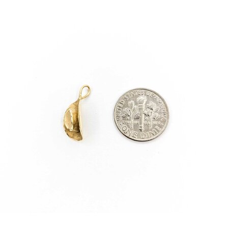 Pendant Cowboy Hat .75x.4" 14ky 124111507