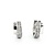 Earrings Douple Row Huggies .50ctw Round Diamonds 17x8mm 14kw 224114014
