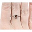 Ring .09ctw Round Diamonds .13ct Garnet 10kw sz7 124110156