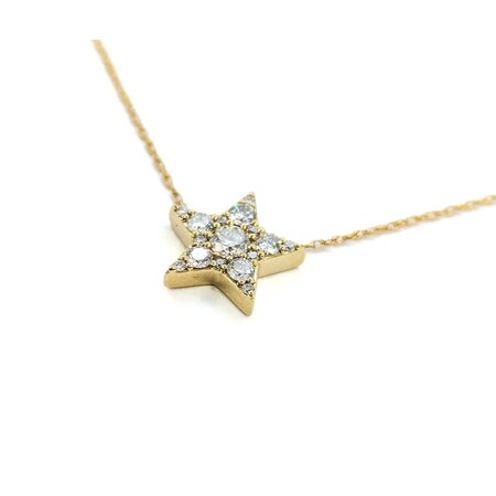 Necklace Diamond Fashion .50ctw Round Diamonds Star 10ky 16" 0.8mm 124112005