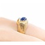 Ring Textured .08ctw Single Cut Diamonds 8x6mm Star Sapphire 14ky 224120183