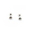 Earrings Stud 6mm Round Pearl 14kw 224114161