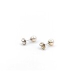  Earrings Stud 6mm Round Pearl 14kw 224114160
