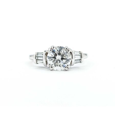Ring Engagement 1.35ct Round Diamond .30ctw Diamonds 14kw sz5 224110318