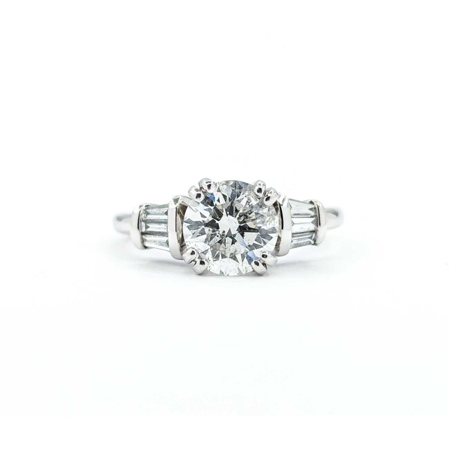 Ring Engagement 1.35ct Round Diamond .30ctw Diamonds 14kw sz5 224110318