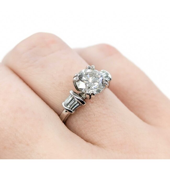 Ring Engagement 1.35ct Round Diamond .30ctw Diamonds 14kw sz5 224110318