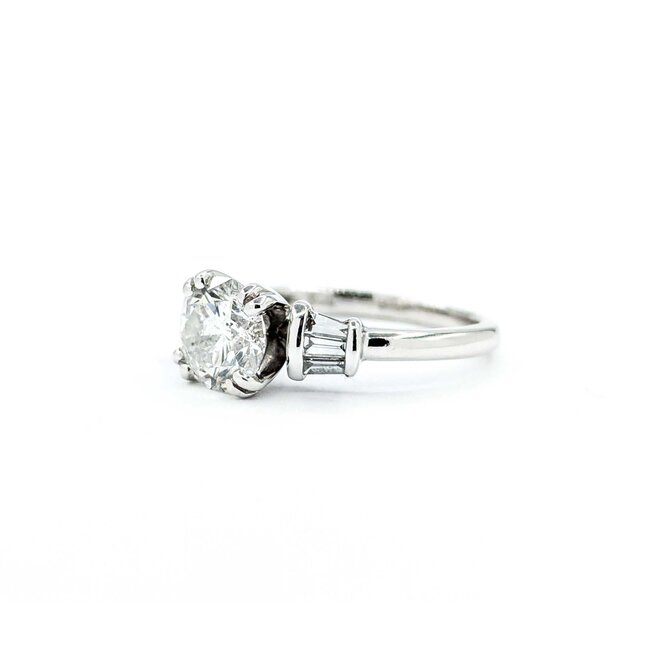 Ring Engagement 1.35ct Round Diamond .30ctw Diamonds 14kw sz5 224110318