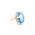 Ring Halo .80ctw Round Diamonds 8.0ct Topaz 14ky 224120188