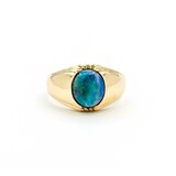  Ring 9.5x8.5mm Australian Opal 10ky 224120189