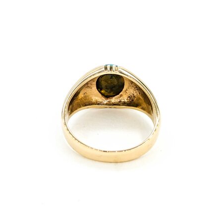 Ring 9.5x8.5mm Australian Opal 10ky 224120189