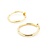 Earrings Tube Hoops Flex Pressure 24x2.5mm 14ky 224124301