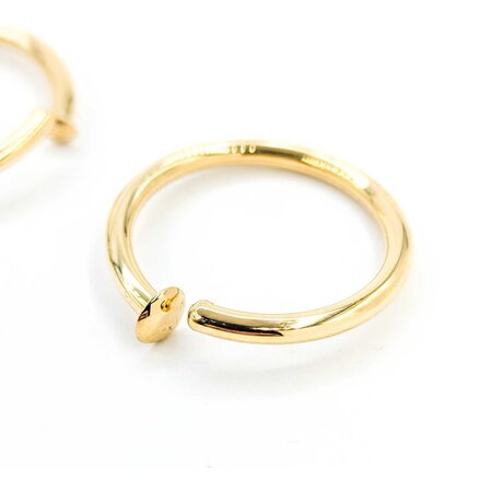 Earrings Tube Hoops Flex Pressure 24x2.5mm 14ky 224124301
