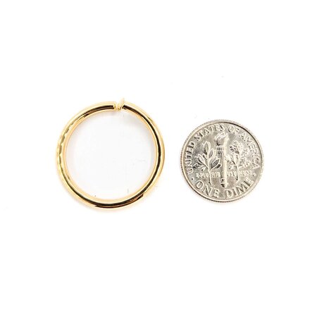 Earrings Tube Hoops Flex Pressure 24x2.5mm 14ky 224124301