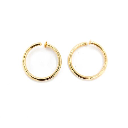 Earrings Tube Hoops Flex Pressure 24x2.5mm 14ky 224124301