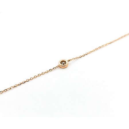 Necklace Diamond Fashion .86ctw Round Diamonds Station 14kr 18" 4.1mm 124112004