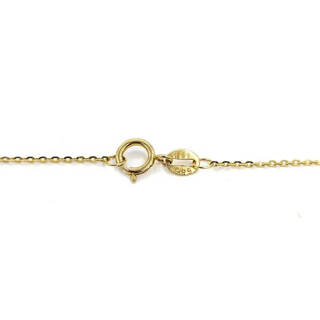 Necklace Diamond Fashion 1.00ctw Round Diamonds Station 14ky 18" 0.9mm 124112006