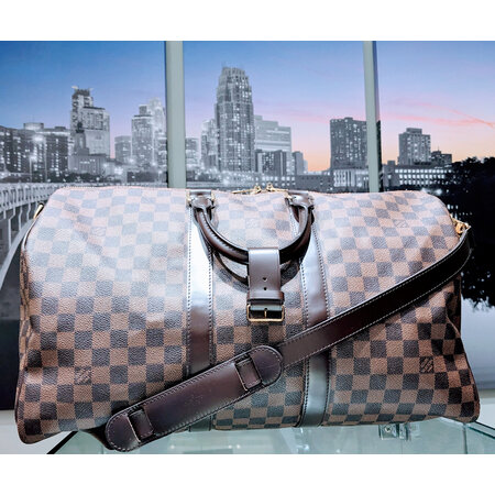 Duffle Louis Vuitton Keepall Bandouliere Damier 45 N41428 124125029