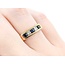 Ring 5 Stone .20ct Step Cut Diamonds .32ctw Sapphire 14ky sz5.75 224110182