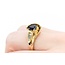 Ring .15ctw Baguette Diamonds 7mm Synthetic Sapphire 14ky sz6.5 224110210