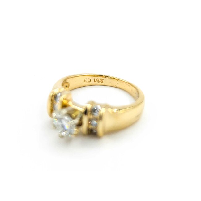 Ring Engagement .38ct Round Diamond .06ctw Diamonds 14ky sz4.5 224110306
