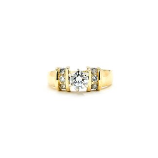 Ring Engagement .38ct Round Diamond .06ctw Diamonds 14ky sz4.5 224110306