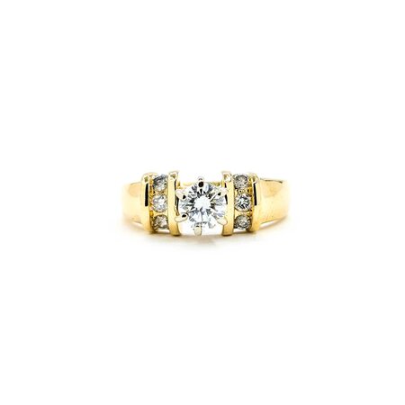 Ring Engagement .38ct Round Diamond .06ctw Diamonds 14ky sz4.5 224110306