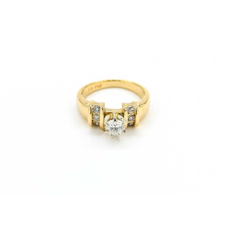 Ring Engagement .38ct Round Diamond .06ctw Diamonds 14ky sz4.5 224110306