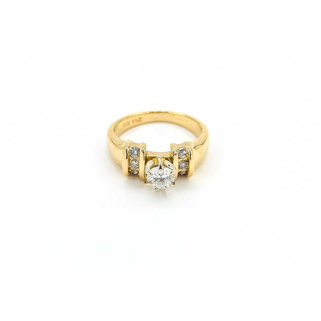 Ring Engagement .38ct Round Diamond .06ctw Diamonds 14ky sz4.5 224110306