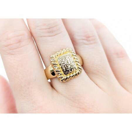 Ring Rectangle 15mm 14ky sz10 124110601