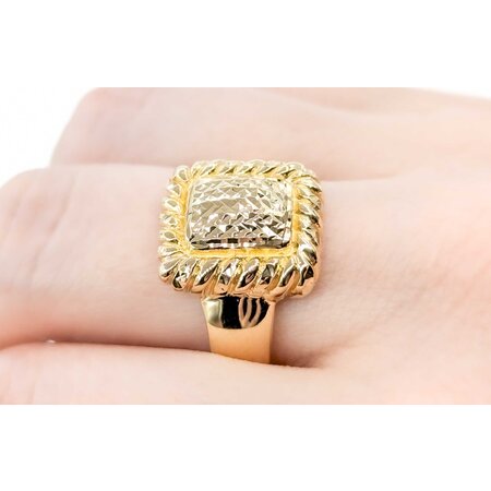Ring Rectangle 15mm 14ky sz10 124110601