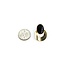 Earrings Stud 13x9.5mm Oval Onyx .9x.7" 14ky 224114154
