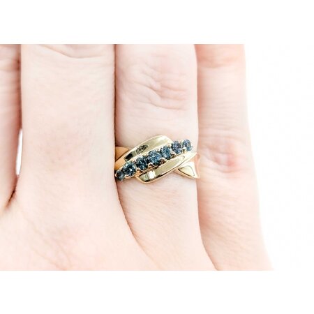 Ring 7 Stone .54ctw Topaz 10ky sz5 224110183
