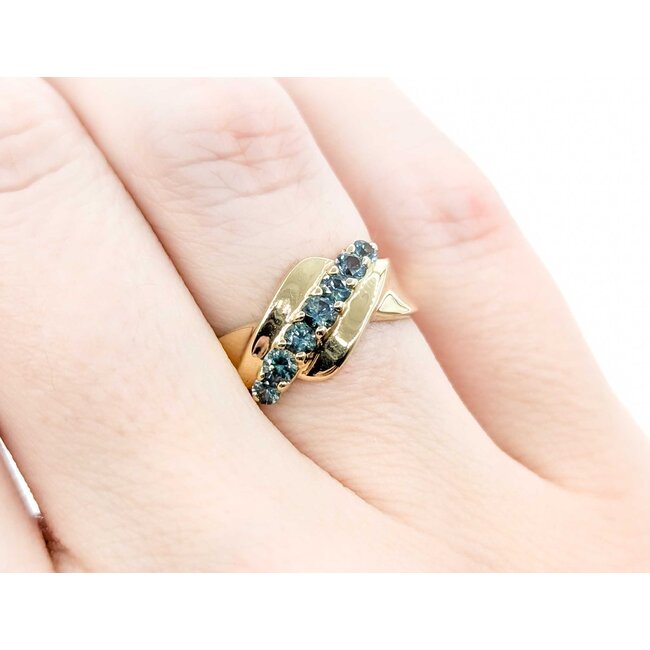 Ring 7 Stone .54ctw Topaz 10ky sz5 224110183