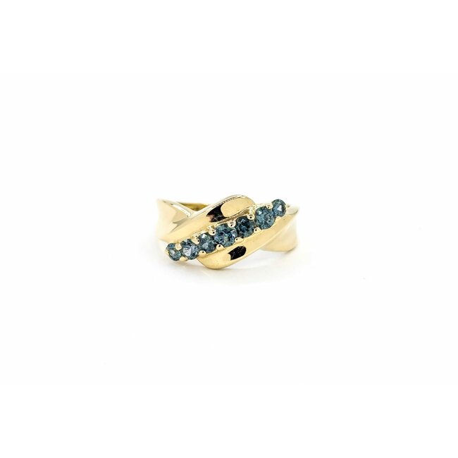 Ring 7 Stone .54ctw Topaz 10ky sz5 224110183