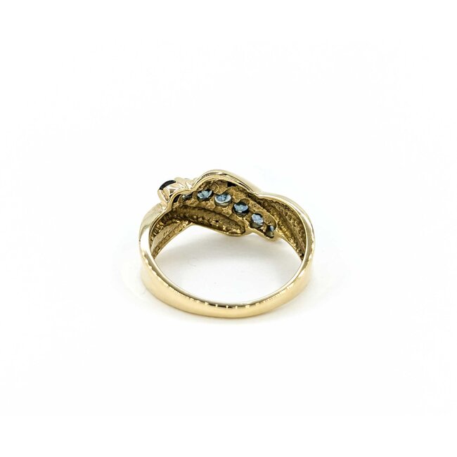 Ring 7 Stone .54ctw Topaz 10ky sz5 224110183