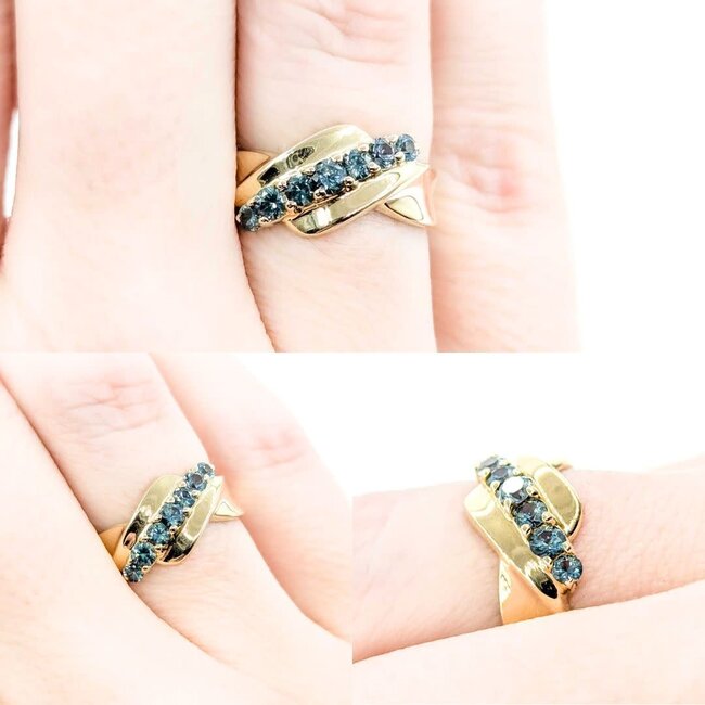 Ring 7 Stone .54ctw Topaz 10ky sz5 224110183