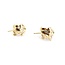 Earrings Ribbon .50ctw Baguette Diamonds Omega Back 24x12mm 14ky 224114019