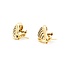 Earrings Tear Drop .33ctw Round Diamonds Omega Back 19x14mm 14ky 224114020