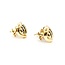 Earrings Tear Drop .33ctw Round Diamonds Omega Back 19x14mm 14ky 224114020