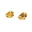 Earrings Tear Drop .33ctw Round Diamonds Omega Back 19x14mm 14ky 224114020
