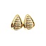 Earrings Tear Drop .33ctw Round Diamonds Omega Back 19x14mm 14ky 224114020