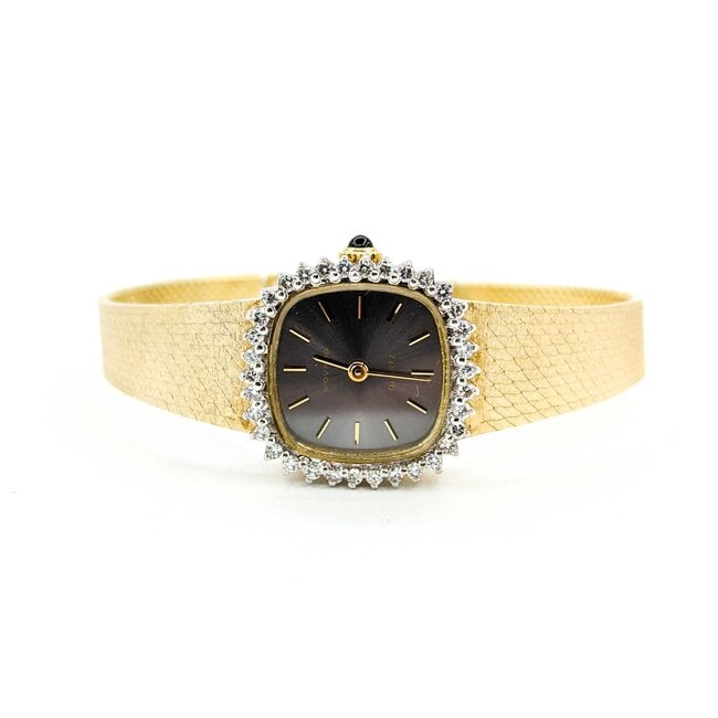 Watch Movado Vintage .50ctw Round Diamonds 21mm 14ky 6.5" Watch Only 224126607