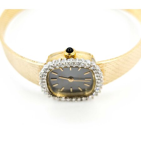 Watch Movado Vintage .50ctw Round Diamonds 21mm 14ky 6.5" Watch Only 224126607