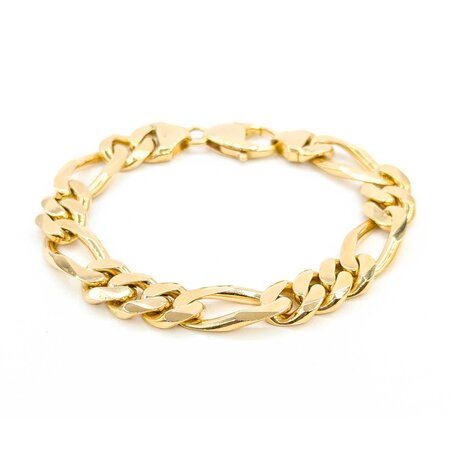 Bracelet 14ky Figaro Link 8.75" 11.75mm 224123504